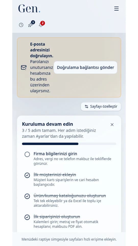 Ürün turu videosunun kapak görseli: Gen. özet paneli (demo verisi)